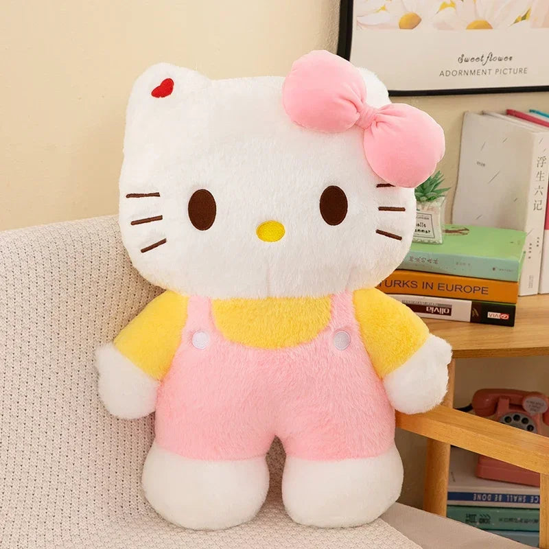 New 80cm Oversize Kawaii Sanrio Hello Kitty Plushie Doll Hello Kitty Pink Stuffed Toys Cute Anime Soft Pillow Kids Birthday Gift