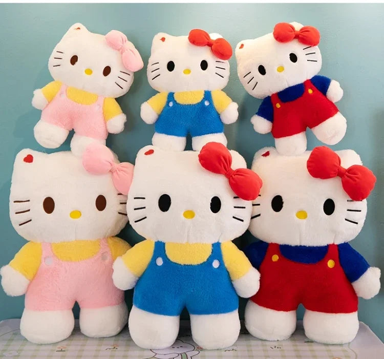 New 80cm Oversize Kawaii Sanrio Hello Kitty Plushie Doll Hello Kitty Pink Stuffed Toys Cute Anime Soft Pillow Kids Birthday Gift