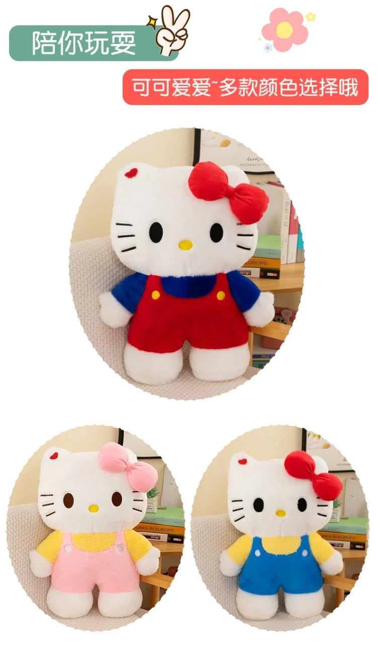 New 80cm Oversize Kawaii Sanrio Hello Kitty Plushie Doll Hello Kitty Pink Stuffed Toys Cute Anime Soft Pillow Kids Birthday Gift