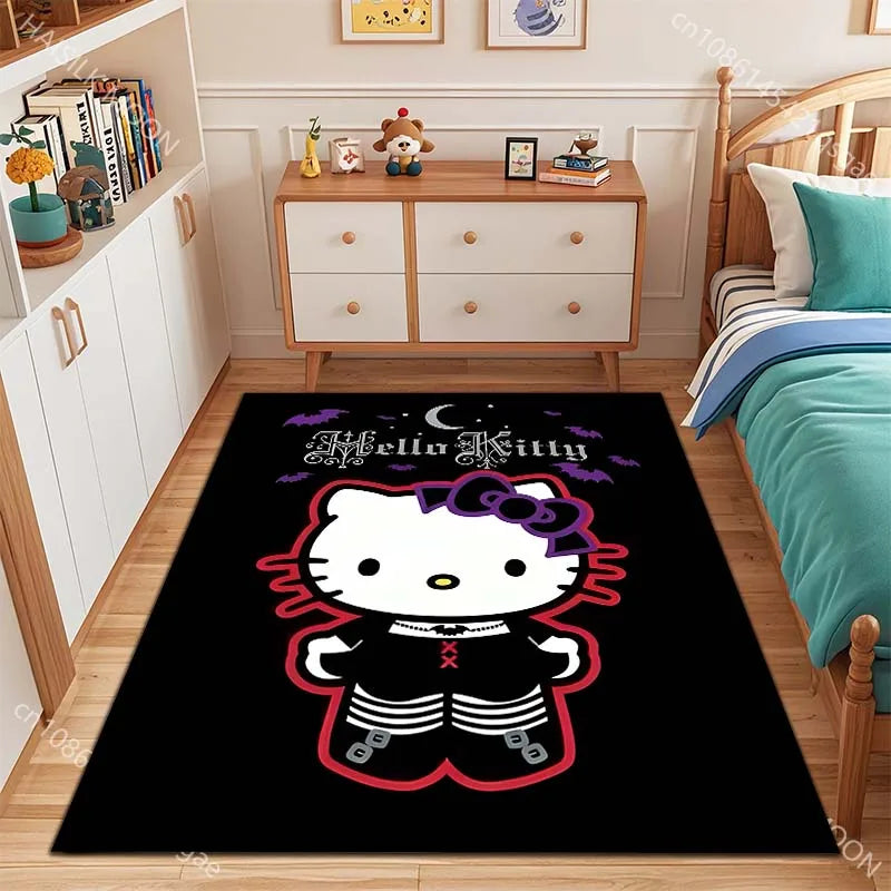 Kawaii Sanrio Hello Kitty Print Carpet for Bed Room Home Decor Children's Crawling Mat Doormat Living Room Rugs Sofa Floor Mat