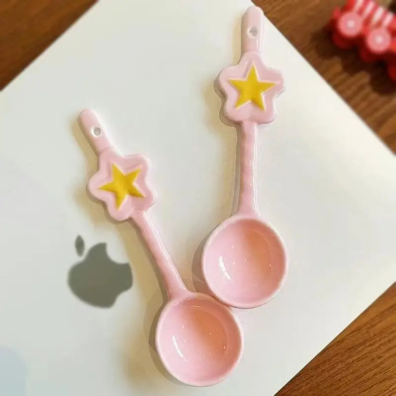 Cute Cartoon Hello Kittys Ceramic Cup Mug Good-Looking Large Capacity Household There's A Spoon Coffee Cup Fashion Festival Gift