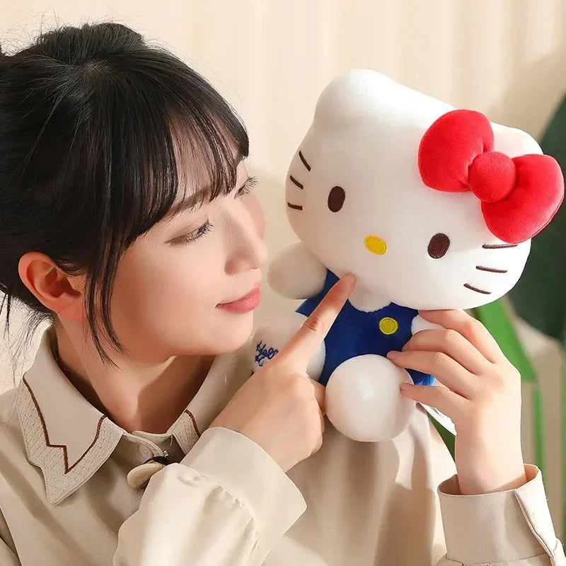 Hello Kitty Anime Hello Kitty Stuffed Toys Plushier Soft Pillow Birthday Gifts For Girls Kawaii Hello Kitty Plush Dolls