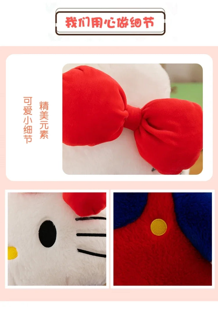 New 80cm Oversize Kawaii Sanrio Hello Kitty Plushie Doll Hello Kitty Pink Stuffed Toys Cute Anime Soft Pillow Kids Birthday Gift