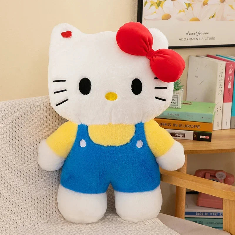 New 80cm Oversize Kawaii Sanrio Hello Kitty Plushie Doll Hello Kitty Pink Stuffed Toys Cute Anime Soft Pillow Kids Birthday Gift