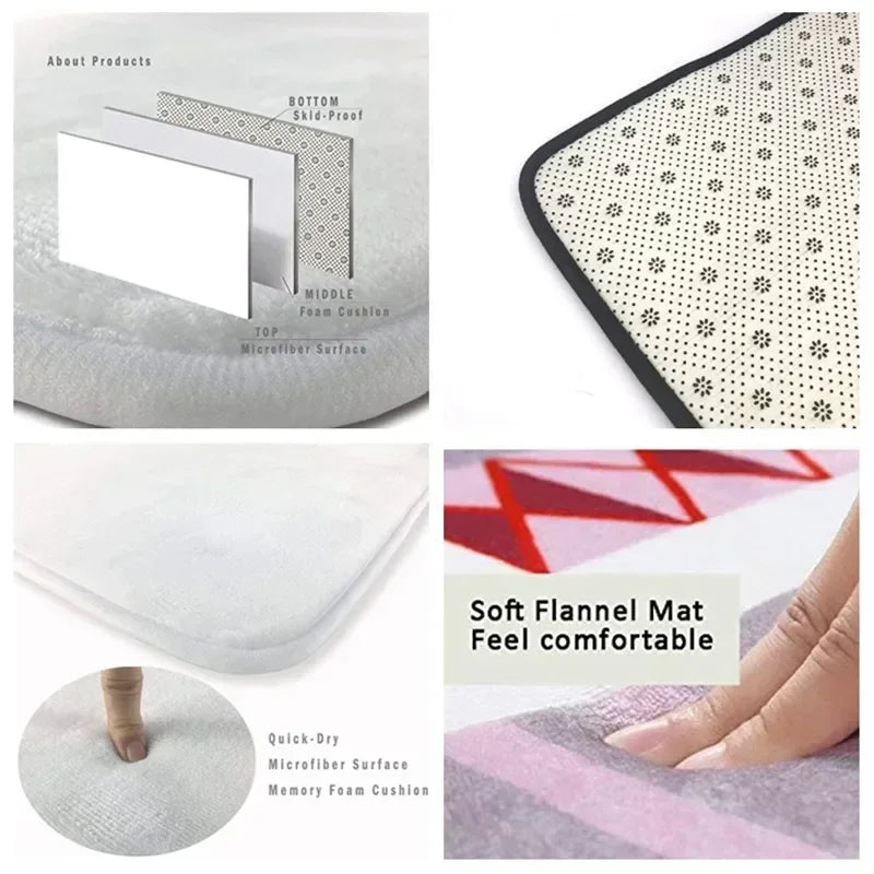 Kawaii Sanrio Hello Kitty Print Carpet for Bed Room Home Decor Children's Crawling Mat Doormat Living Room Rugs Sofa Floor Mat