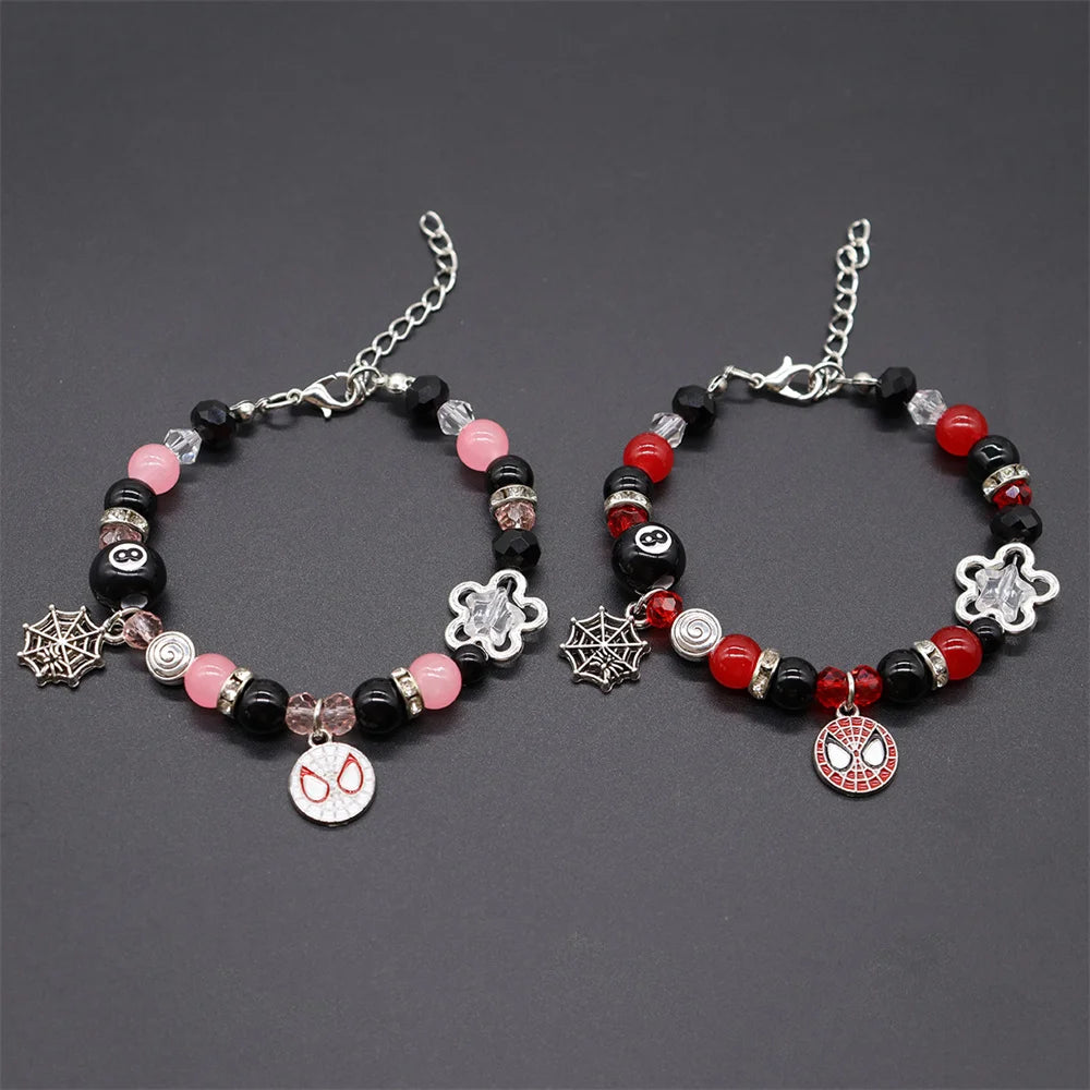 2Pcs/Set Fashion Couple Beads Bracelet Hello Kitty Matching Bracelets Who Really Cares Album Inspired Friends Jewelry Gift